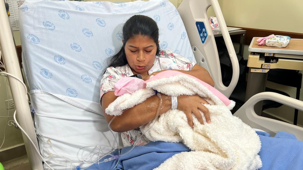 Siete bebés nacieron en Navidad en el hospital Luis Vernaza de Guayaquil. (Cortesía)
