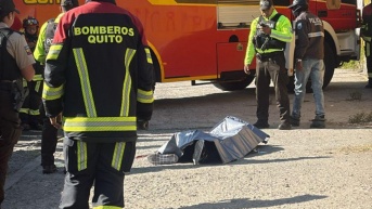 Persona asesinada al estilo sicariato al norte de Quito. (Ecuavisa)