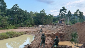 En 10 provincias se ha detectado minería ilegal en 2025. Son tres grupos criminales los que encabezan las operaciones ilícitas. (Fuerzas Armadas)