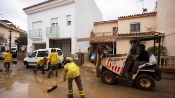 Inundación en Málaga, España