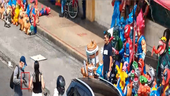 Las cámaras de Segura EP captaron a los ladrones de la calle 6 de Marzo.