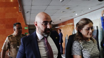 Mario Godoy en las instalaciones de la Asamblea Nacional (API)