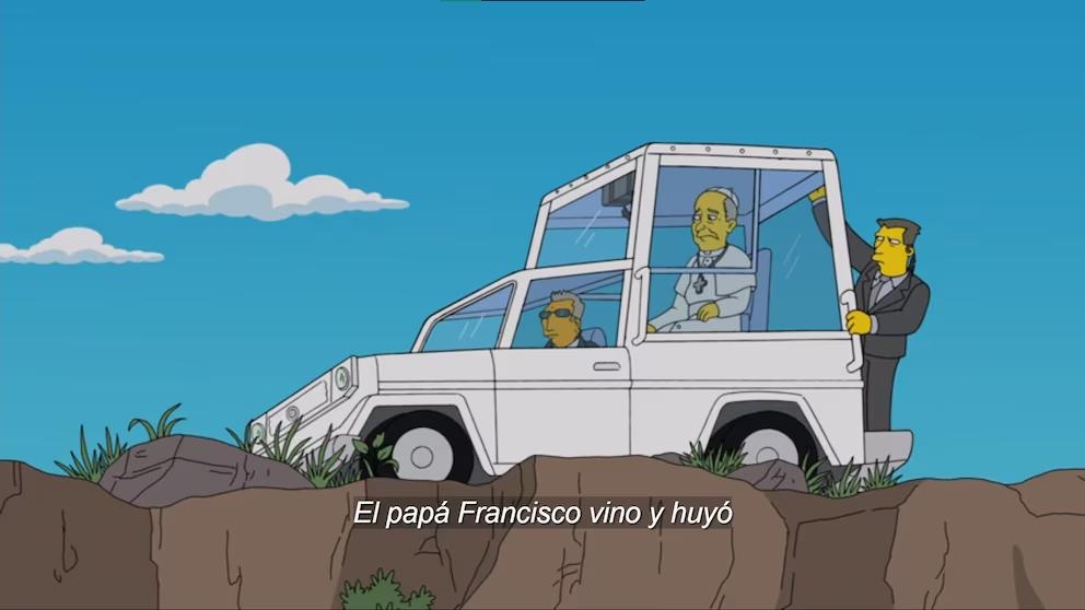 Fotografía del Papa en el papamóvil. (Internet)