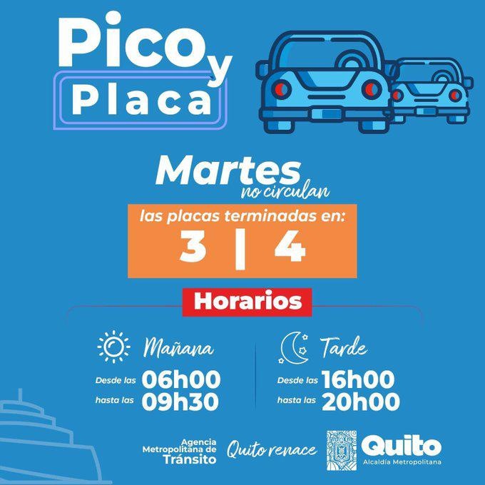 Cronograma Pico y placa.  (AMT)