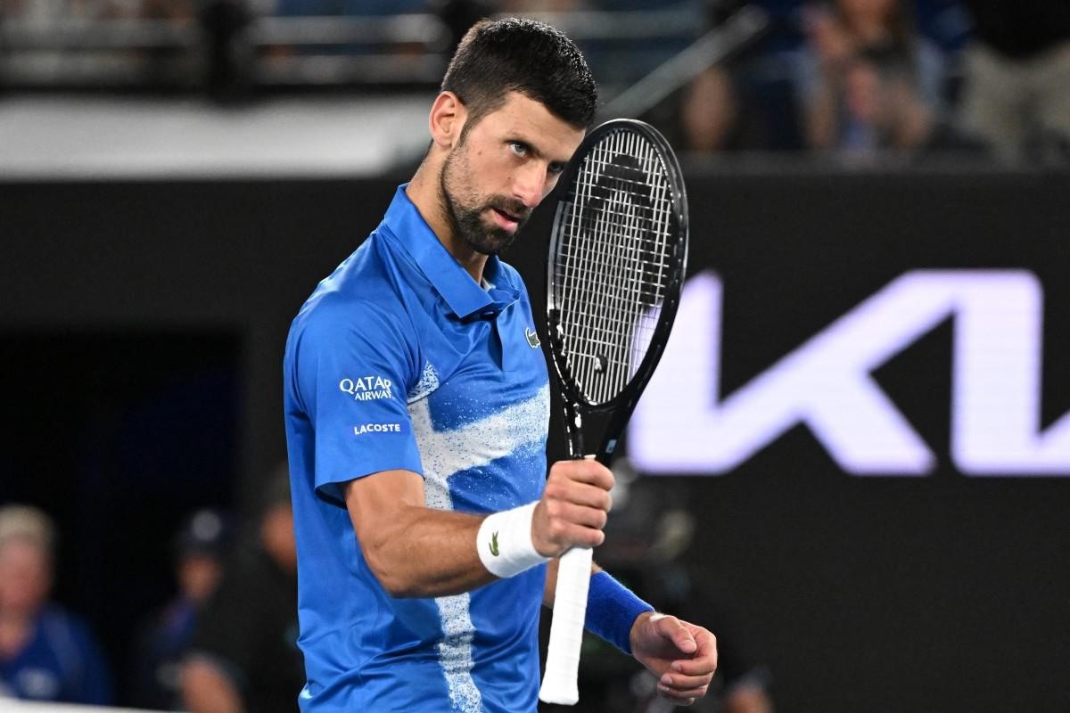 Novak Djokovic celebra su victoria frente Jaime Faria en el Abierto de Australia (AFP)