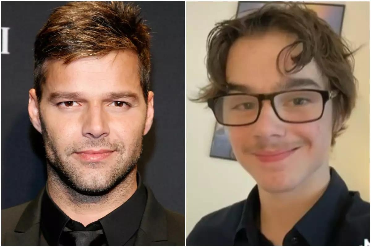 Imágenes de archivo de Ricky Martin y su hijo, Valentino Martin, también llamado Tino. (RRS)