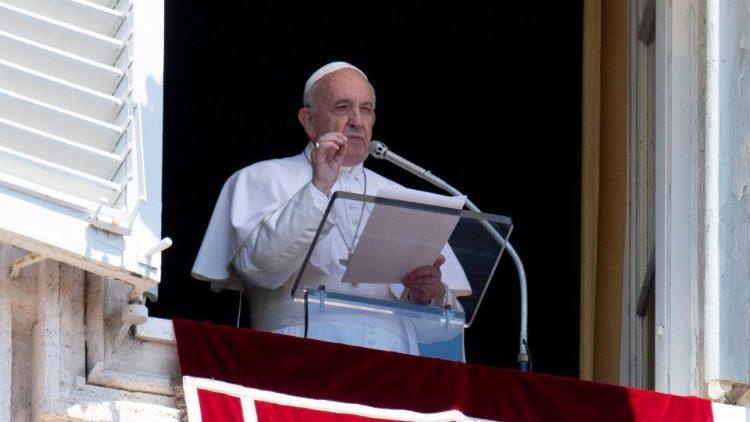 Papa Francisco en el Ángelus de 2019.  (Foto: Internet. )