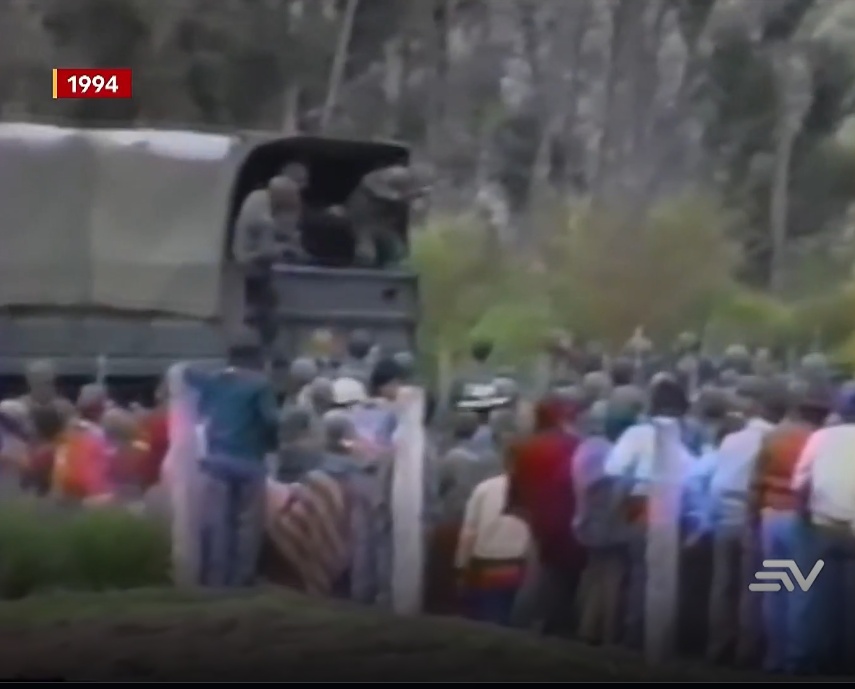 Paro Nacional de 1994. (Archivo Ecuavisa)