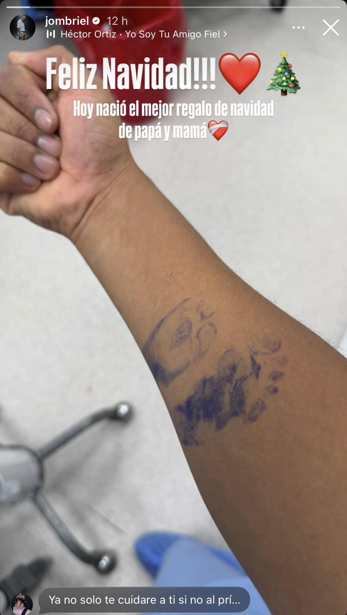 Historia de Jombriel que confirma el nacimiento de su primogénito. (Captura de Pantalla)