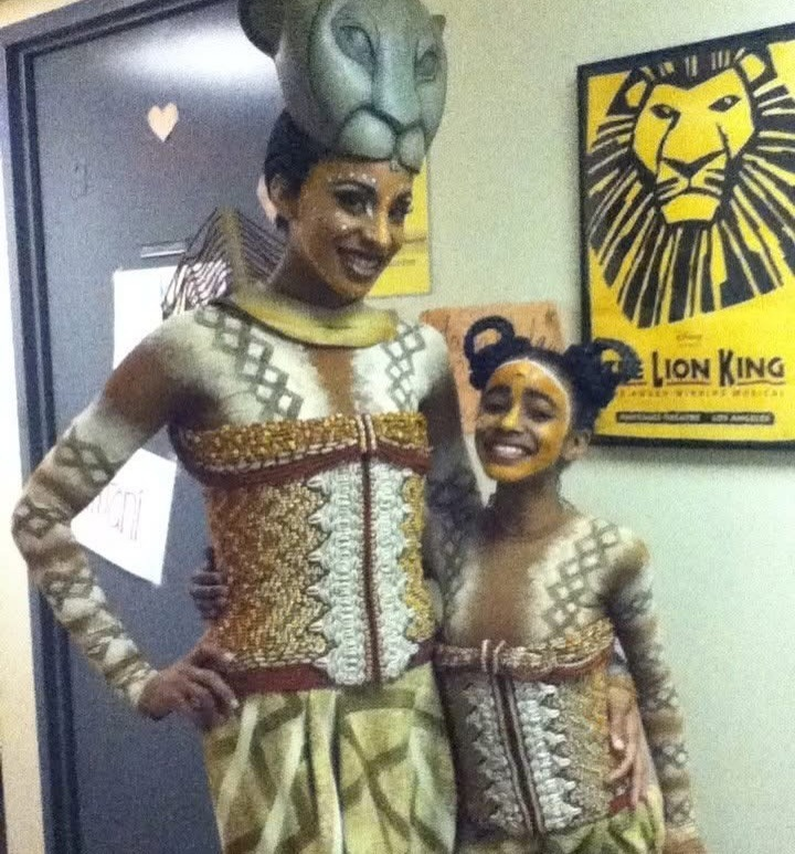 Imani Dia Smith en el show de Broadway del Rey León.