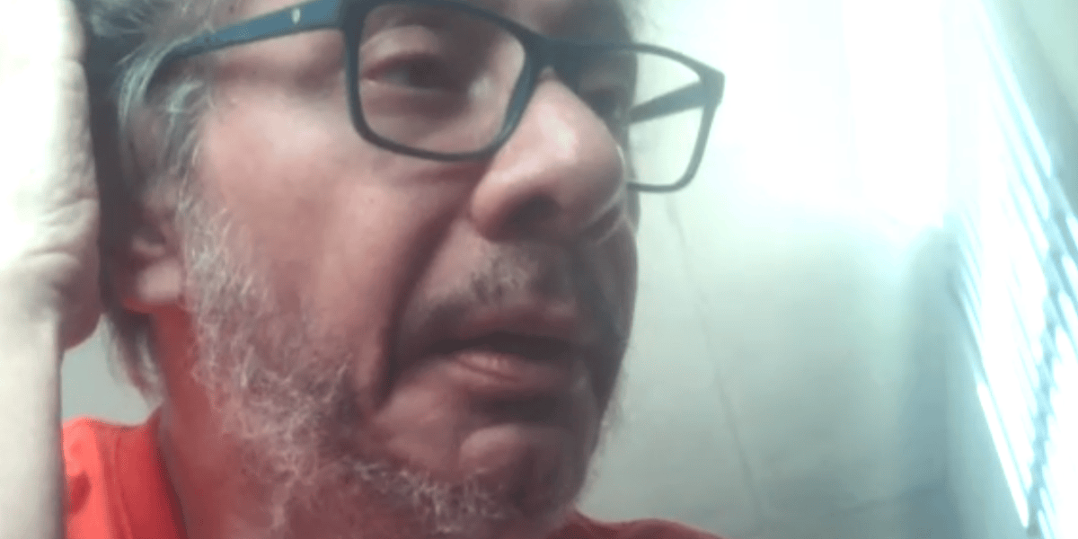 Jorge Glas comparece en esta audiencia de manera telemática desde la Cárcel del Encuentro. ( Captura de pantalla )
