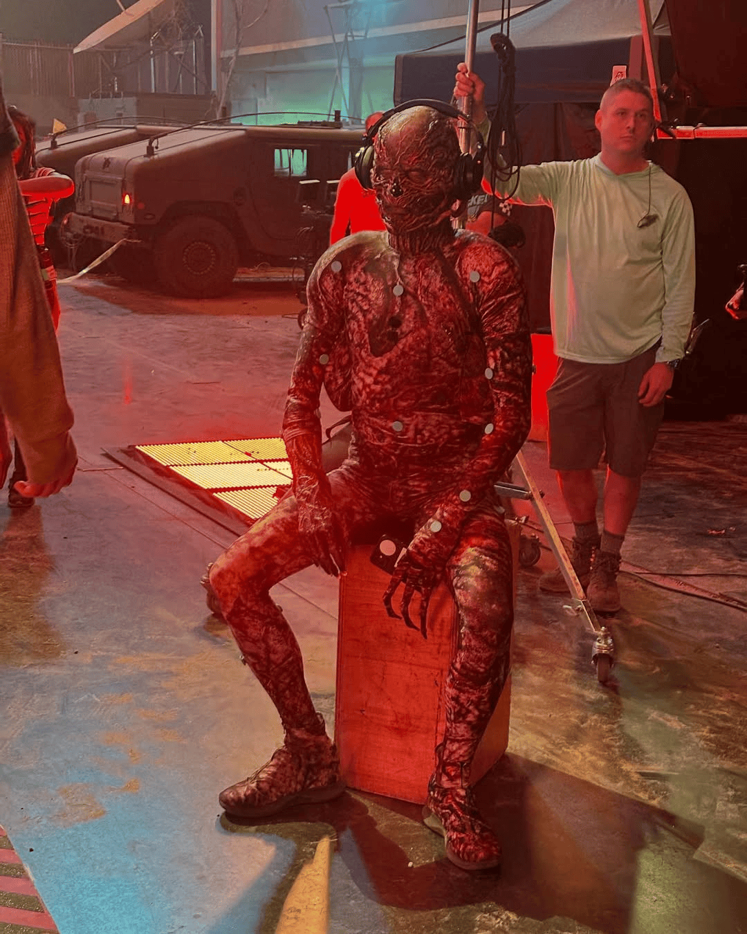 Detrás de cámaras de Stranger Things. 