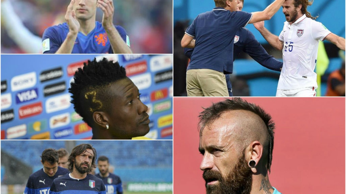 BRASIL.- Los peinados y los tatuajes más extraños se observan en varios de los jugadores de esta copa. Fotos: EFE