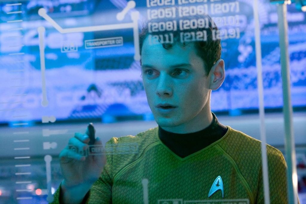 Anton Yelchin, en una escena de la nueva saga de