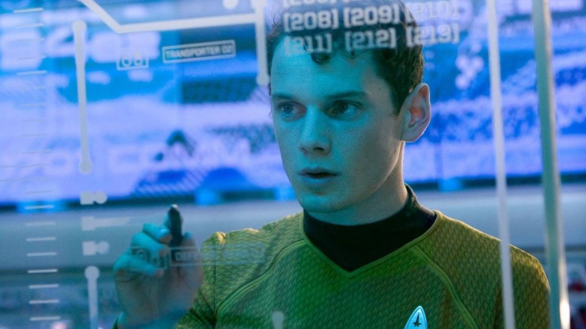 Anton Yelchin, en una escena de la nueva saga de