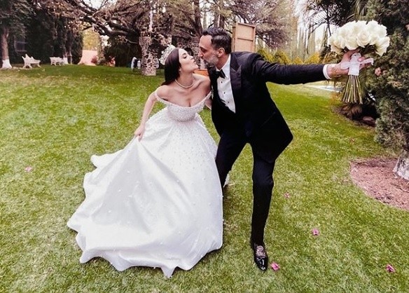 Marlene Favela y su esposo. Foto:Ig