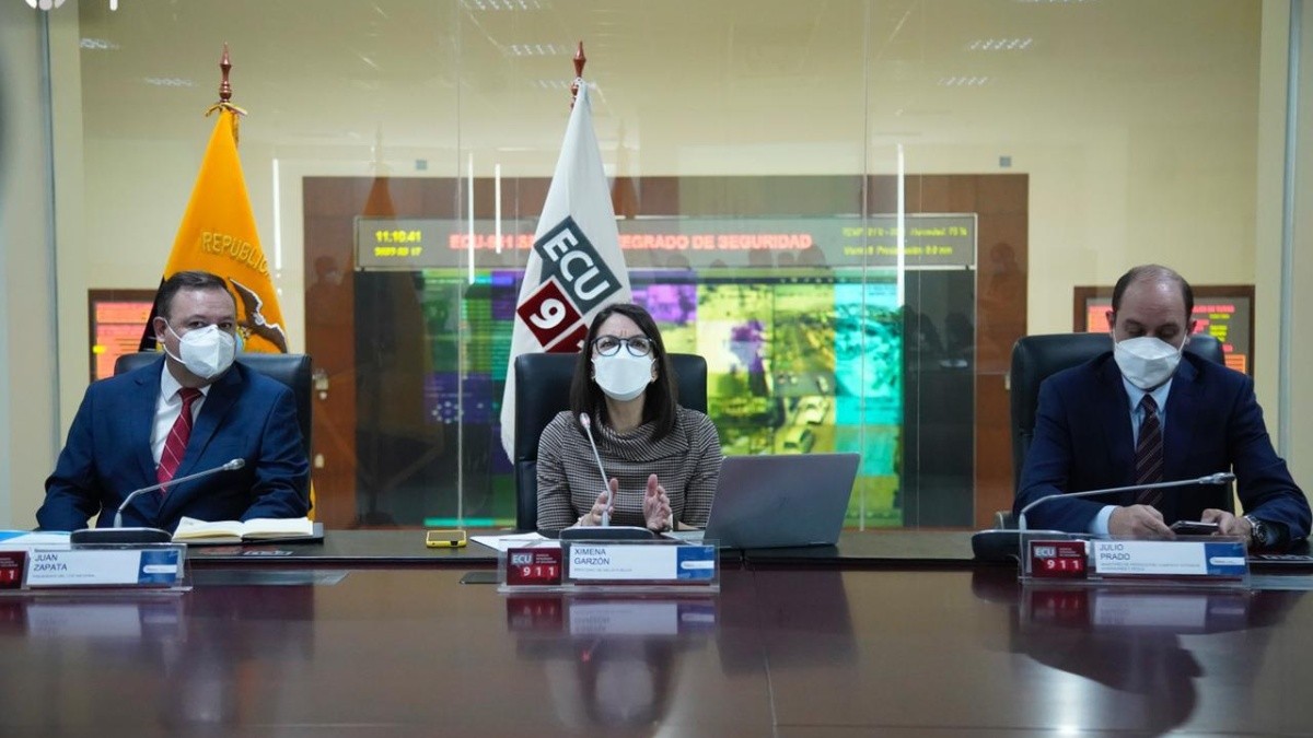 Rueda de prensa del COE Nacional este 17 de febrero del 2022. Foto: API