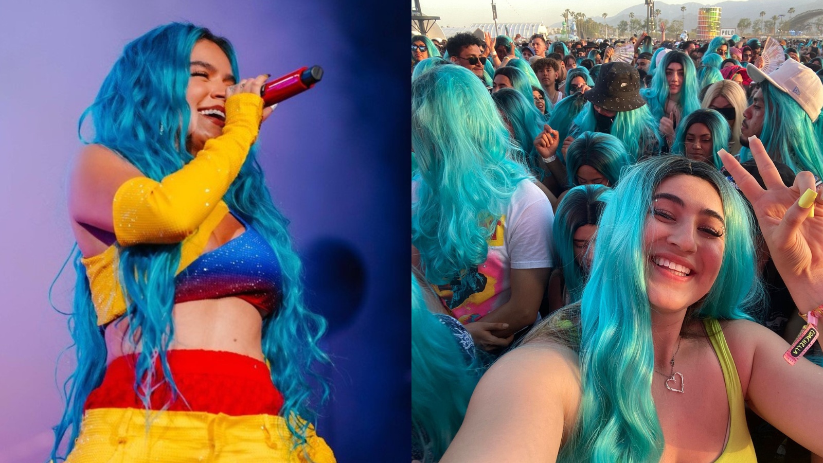 Fotografías del show de la cantante colombiana en el festival americano Coachella. (Universal Music Group / Twitter @itsjairita)