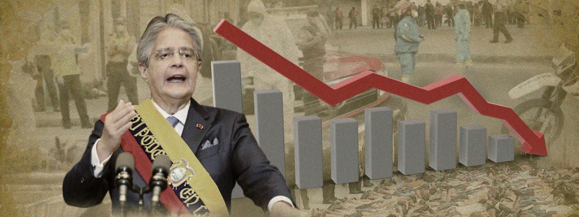 La inseguridad y el desempleo minan la aprobación del presidente Guillermo Lasso. (Brian Criollo)
