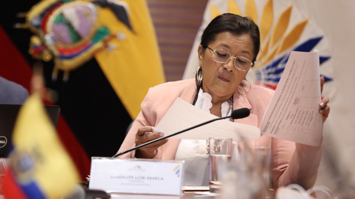 La presidenta Guadalupe Llori (Flickr Asamblea Nacional)