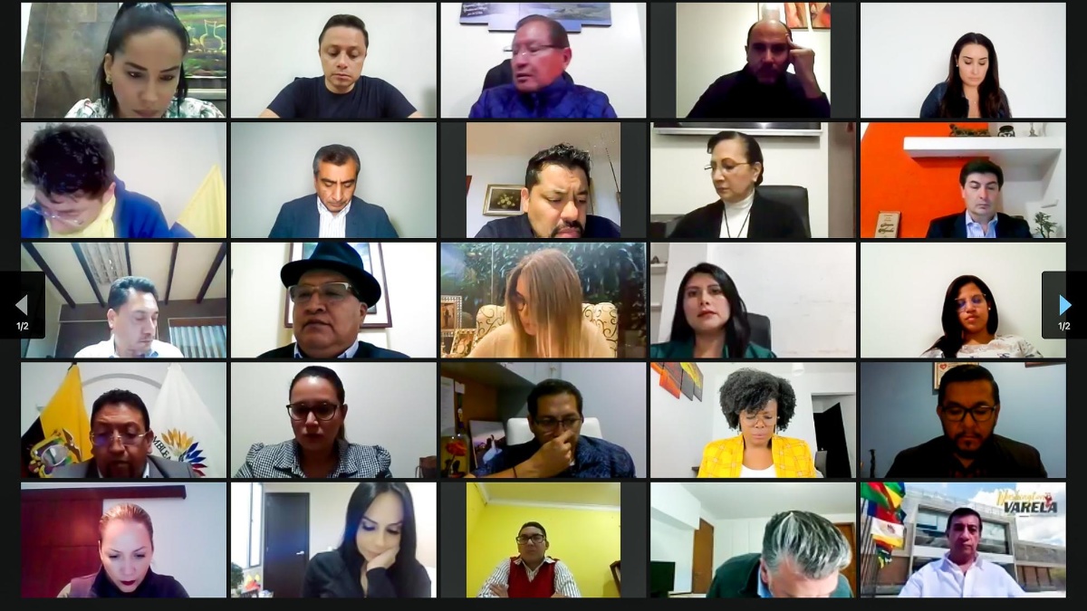 La sesión para tratar la destitución del presidente de la Asamblea fue virtual. (Asamblea Nacional)