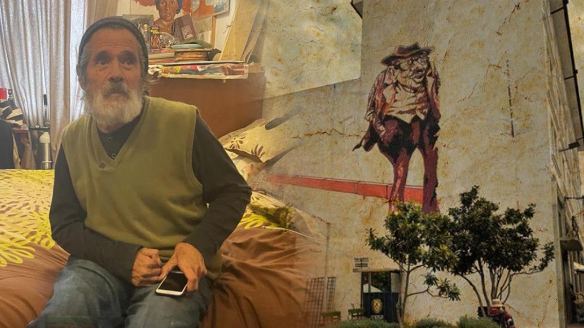 Luigi Stornaiolo es autor de la pintura 'La reflexión de la realidad' que se plasmó en la plaza de Los Capellanes. (Arte: Liz Rivera)