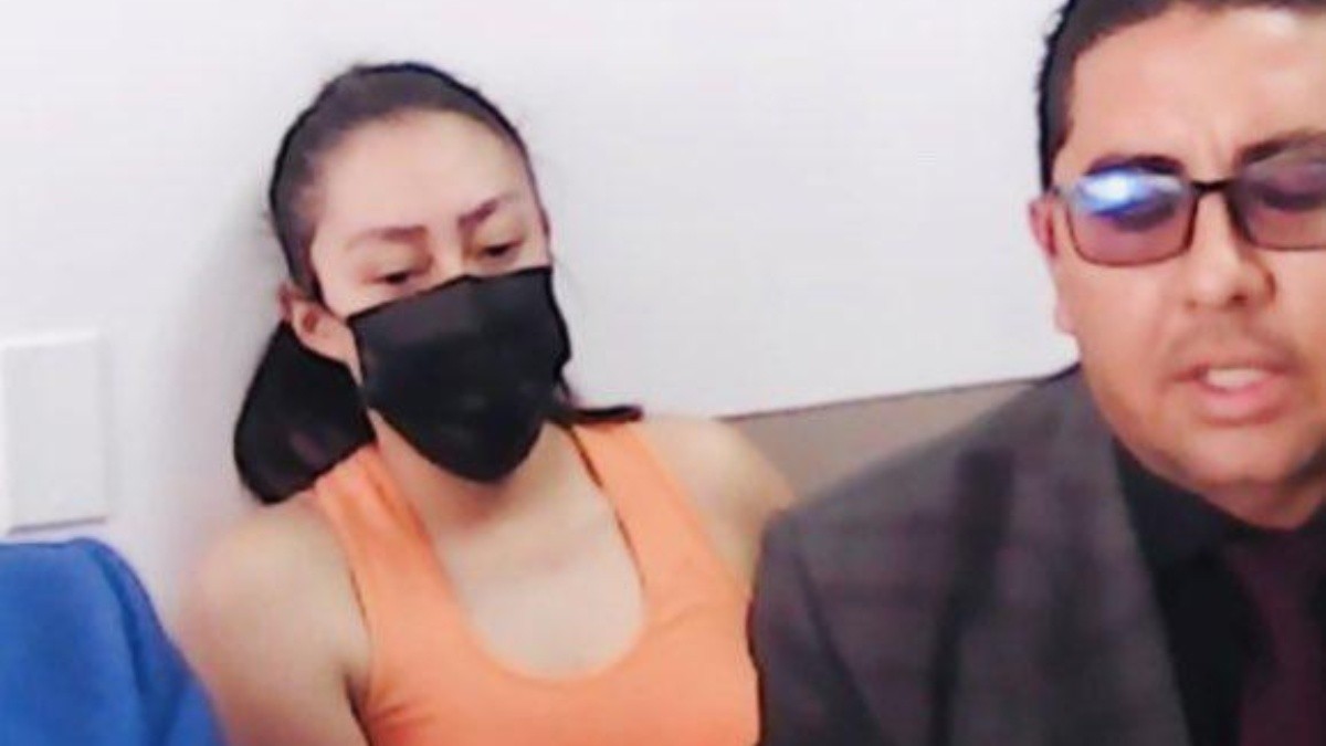 La cadete Joselyn S. se presentó en la audiencia. (Captura de pantalla)