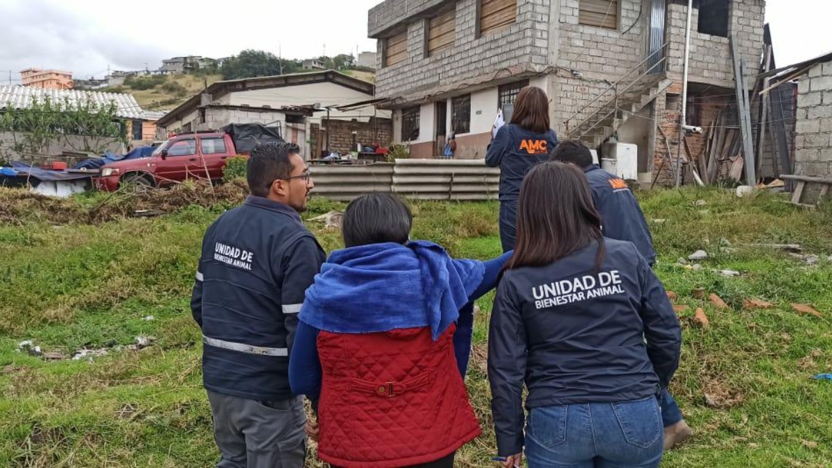 Personal de la Unidad de Bienestar Animal acudió al lugar en donde vivió el can. (Cortesía de la UBA)