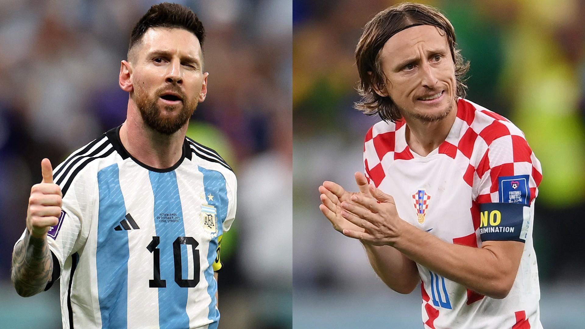 Messi y Modric, lideran a Argentina y Croacia en la llave de semifinales del Mundial. (FOTO: Twitter)