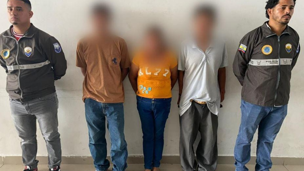 Los detenidos fueron presentados por la Policía Nacional. (Cortesía de la Policía Nacional)