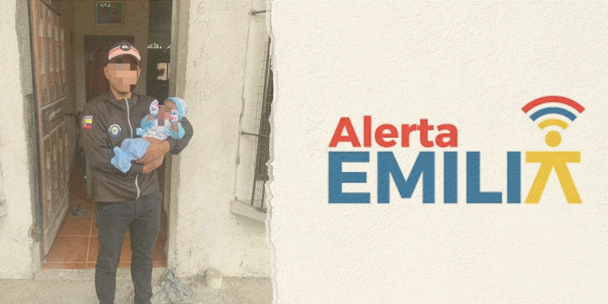 Para localizar al bebé desaparecido en Quinindé se activó la Alerta Emilia. (Ilustración Jorge Hernández)