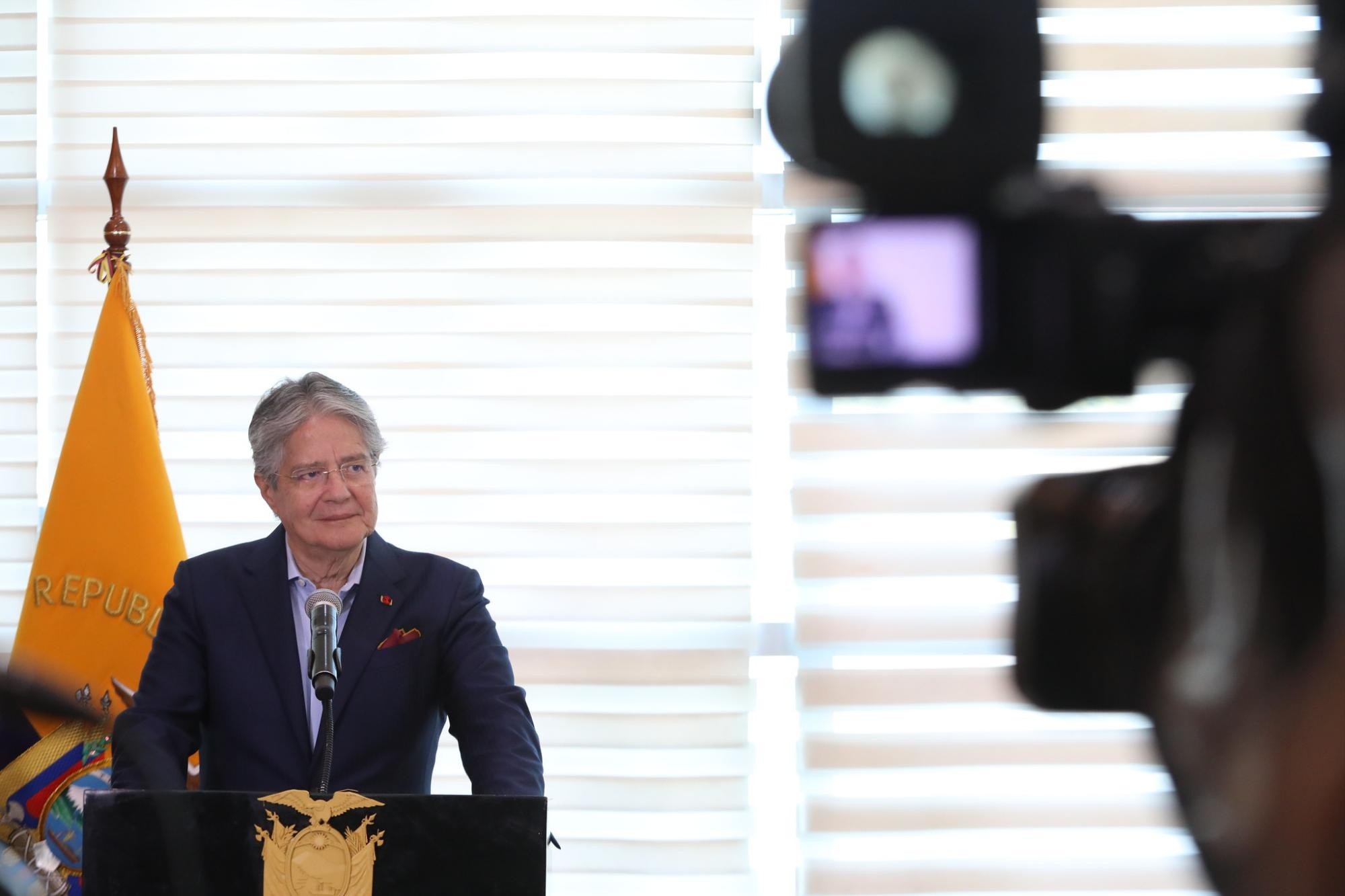 El presidente Guillermo Lasso ha enfrentado varios problemas en 2022, pero tiene un repunte en la credibilidad a finales del año. (Flickr Presidencia)