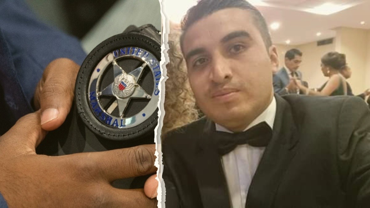 Germán Cáceres del Salto, de 29 años, era instructor de la Escuela Superior de Policía Nacional. (Ilustración: Jorge Hernández / Ecuavisa)