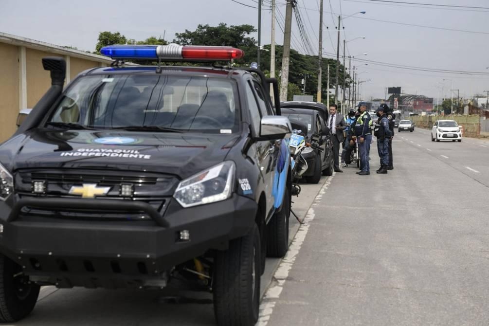 Nuevas camionetas adquiridas por el Municipio patrullan en Guayaquil desde el 2022.