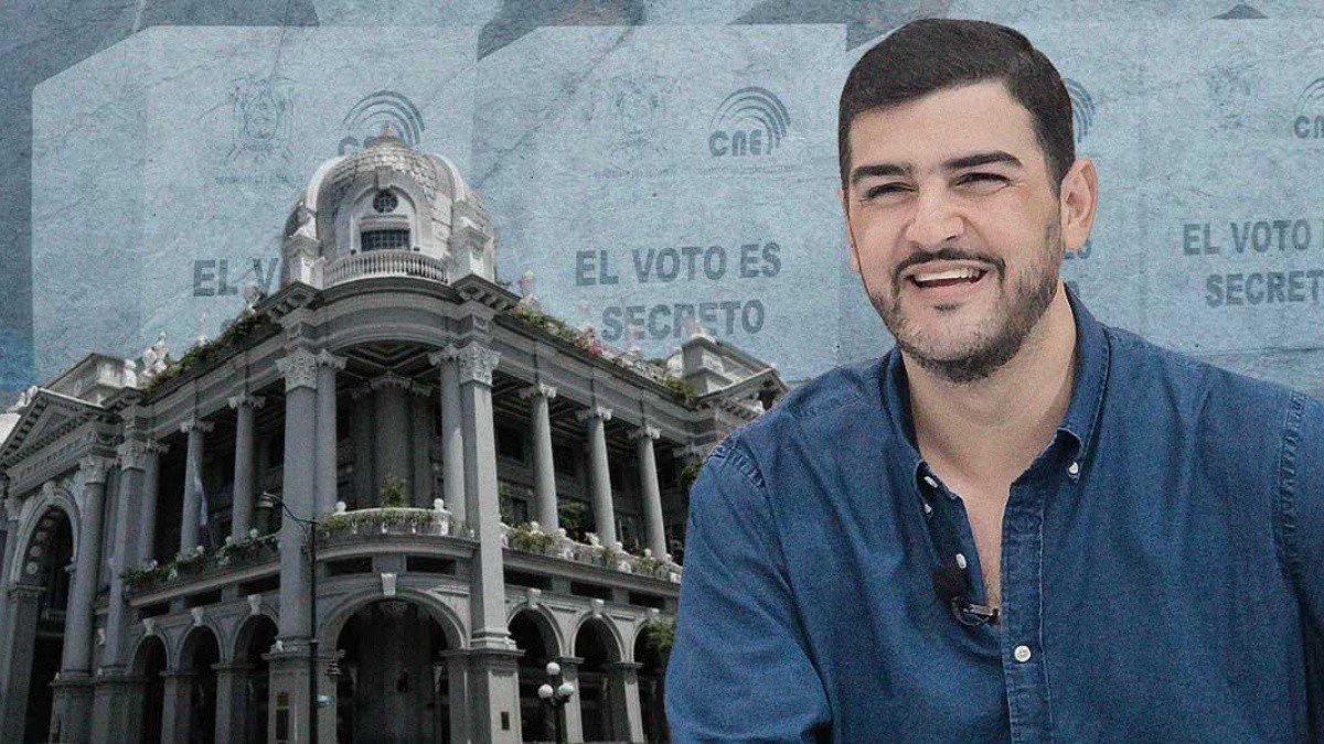 Aquiles Álvarez y Marcela Aguiñaga se declaran ganadores de la Alcaldía de Guayaquil y la Prefectura de Guayas, respectivamente. (API)