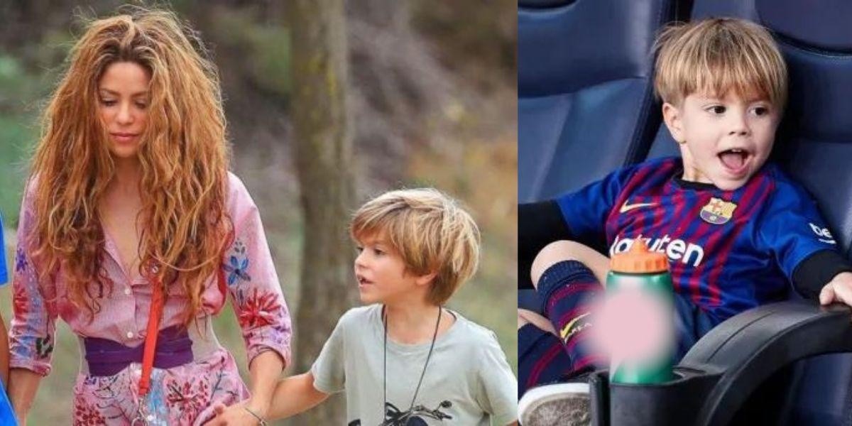 Imagen de archivo de Shakira y Sasha Piqué, su hijo menor. (REDES SOCIALES)