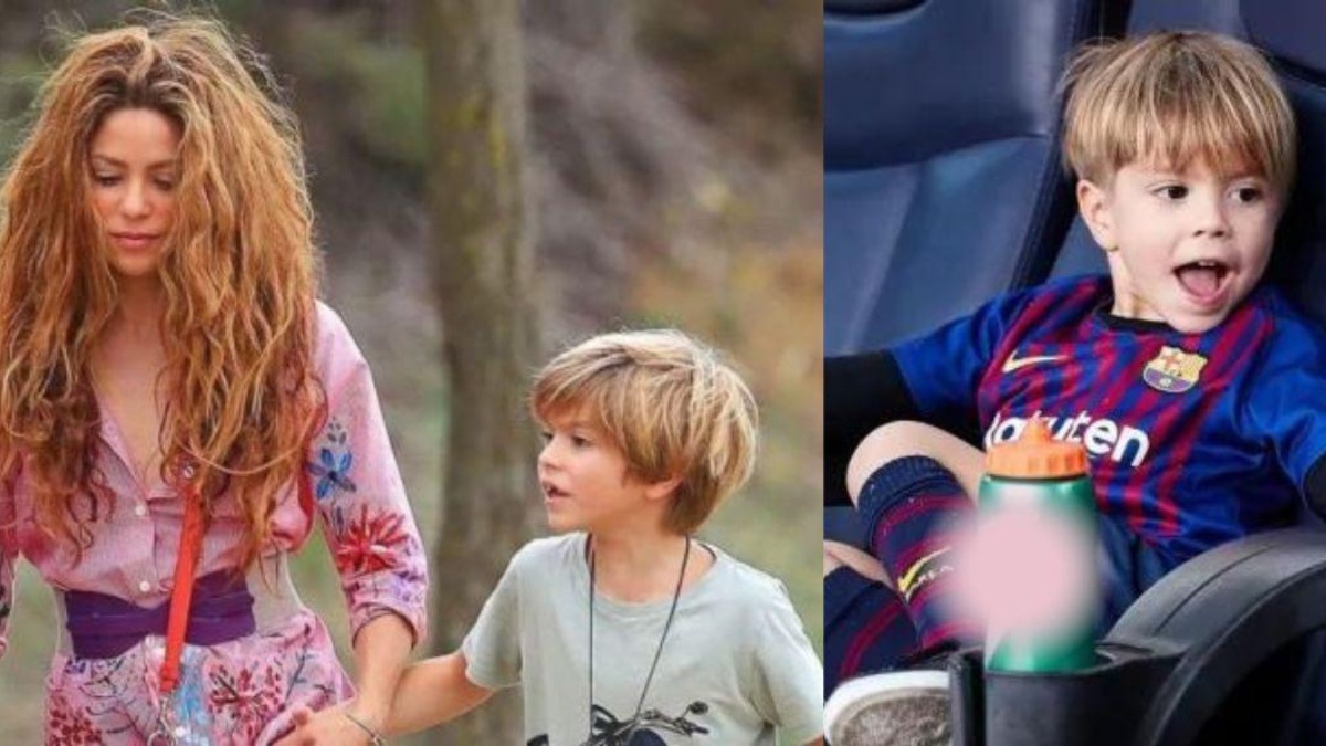 Imagen de archivo de Shakira y Sasha Piqué, su hijo menor. (REDES SOCIALES)