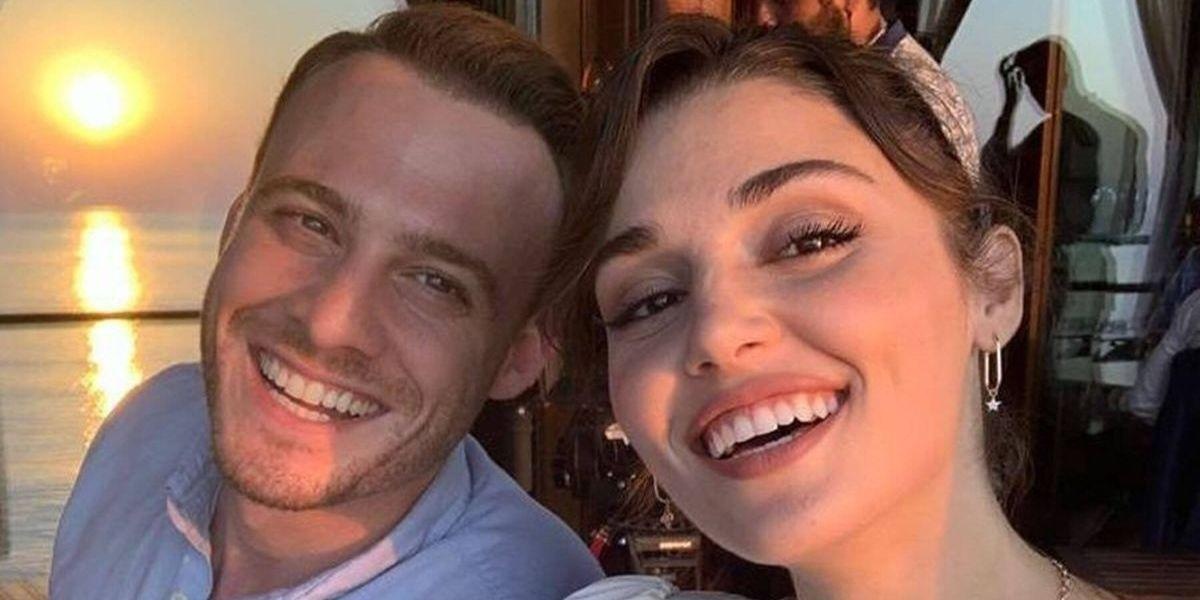 Kerem Bursin y Hande Erçel (Internet)