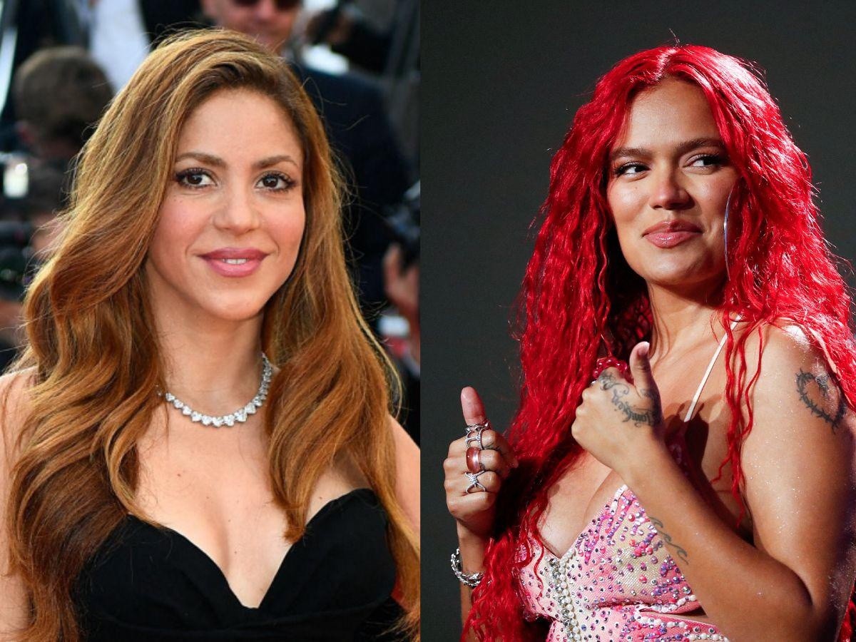 Imágenes de Shakira y Karol G. (Javier Baez)