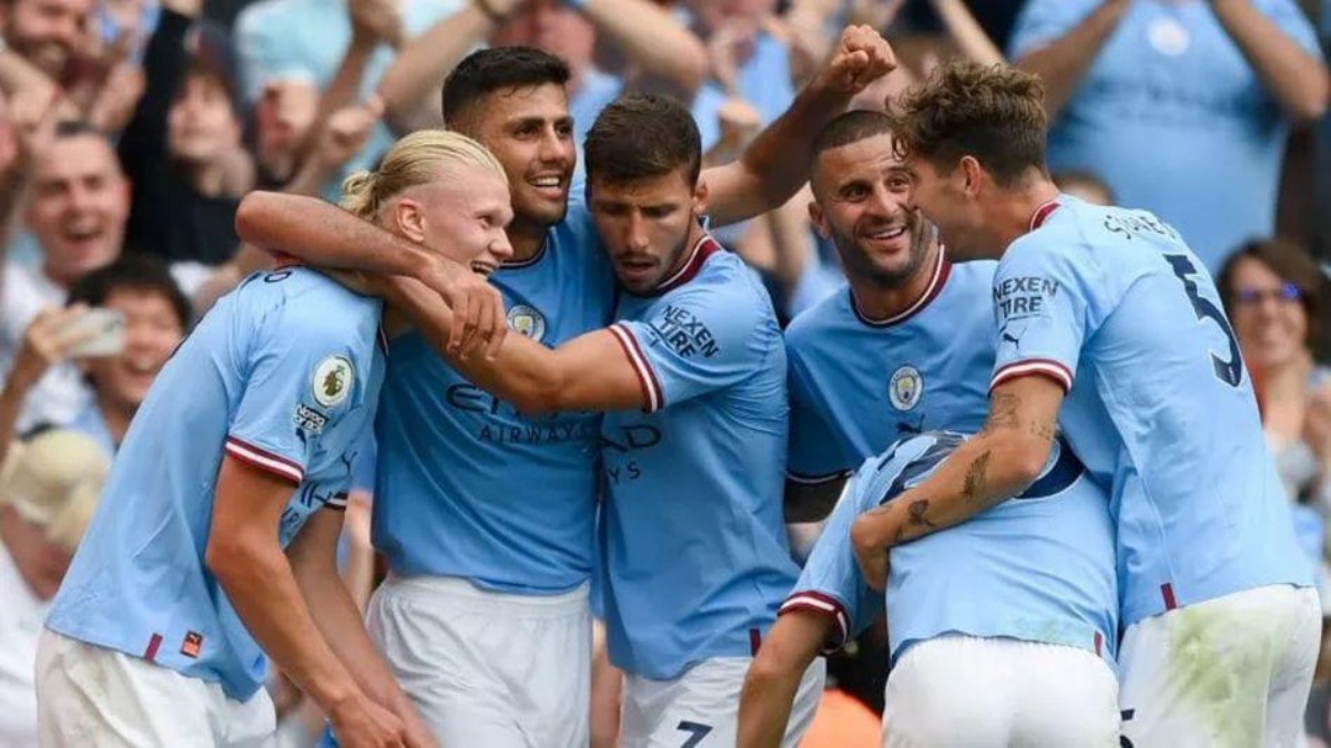 Manchester City, celebrando su gol. (FOTO: Premier League)