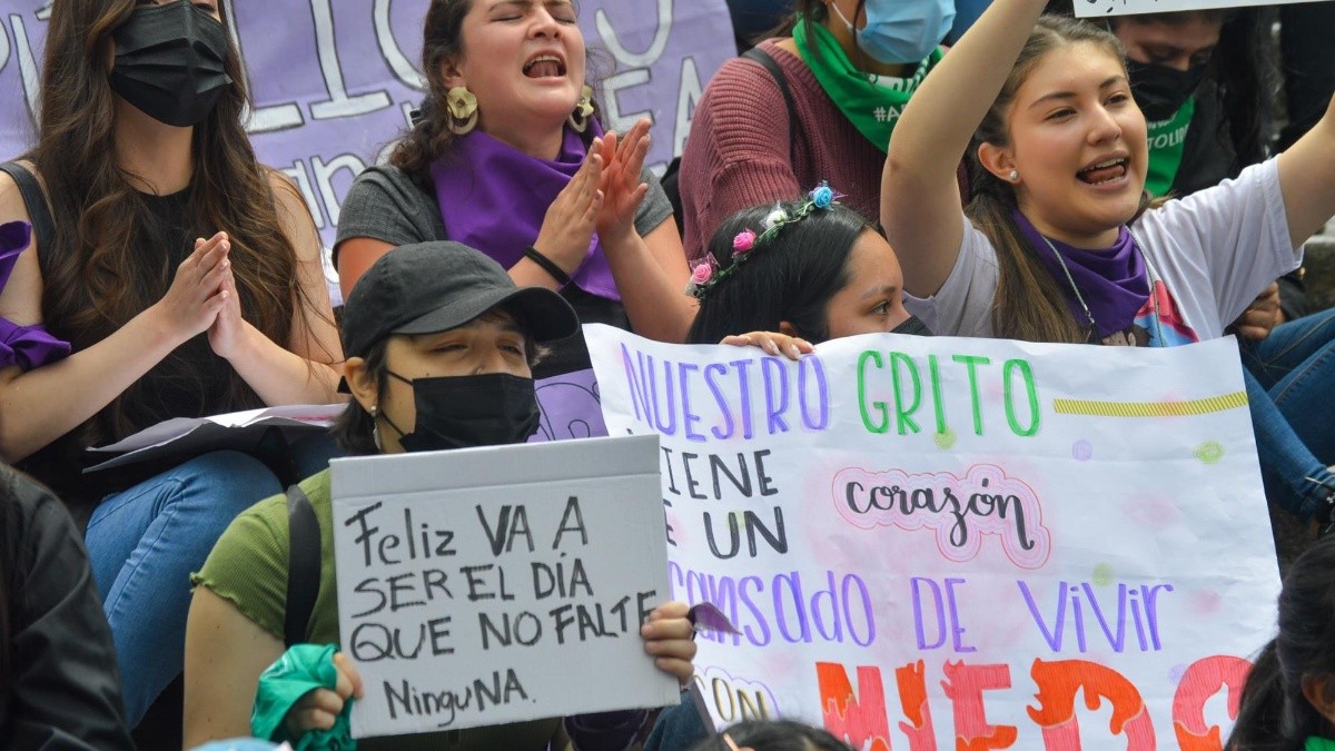 Manifestación por el Día de la Mujer en 2022.