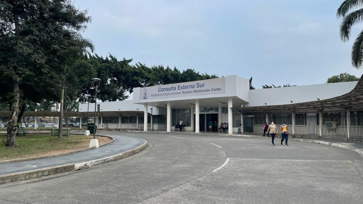 Imagen del área de Consulta Externa del hospital Teodoro Maldonado Carbo. (Ecuavisa)