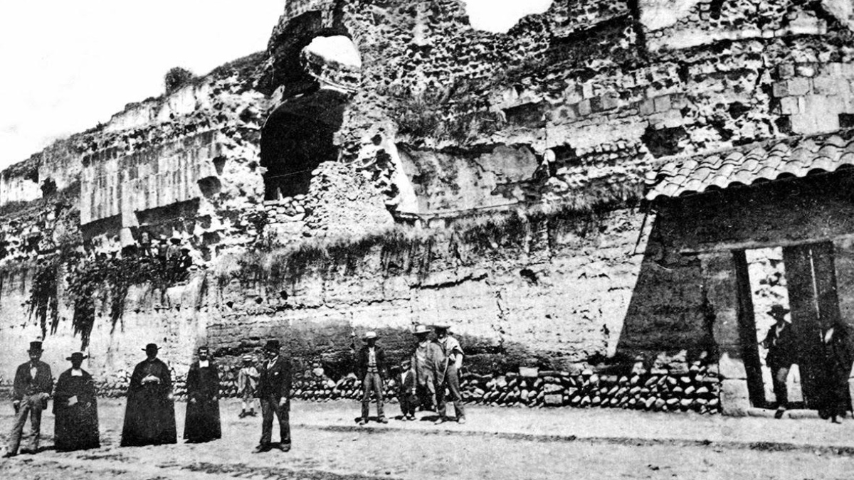 Imagen del Terremoto de Ibarra, que ocurrió el 16 de agosto de 1868. (Secretaría de Gestión de Riesgos)