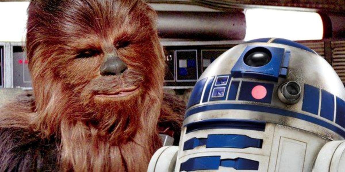 R2D2 junto a Chewbacca en una imagen de archivo. (REDES SOCIALES)