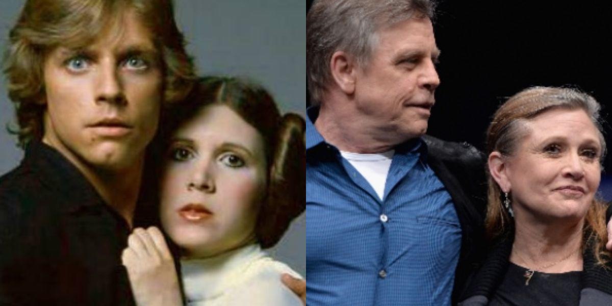 Mark Hamill junto Carrie Fisher en una imagen de archivo. (REDES SOCIALES)