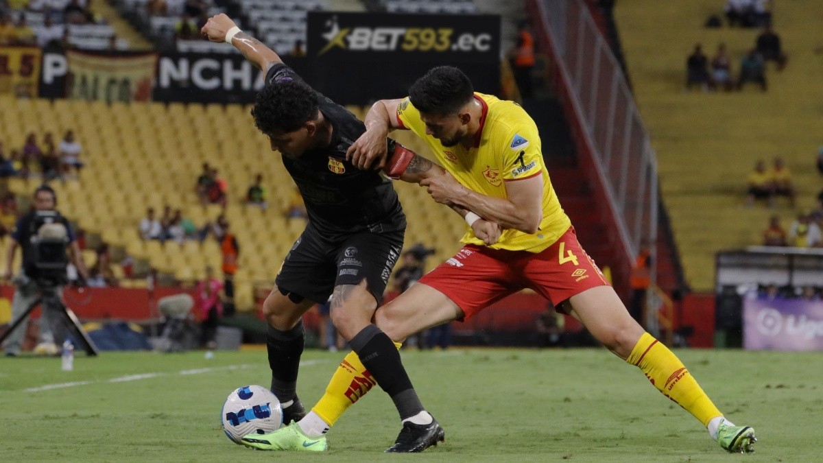 Guayaquil, domingo 07 de mayo del 2023 Barcelona y Aucas se enfrentan en la fecha 9 de la Liga Pro en el estadio Monumental (API)