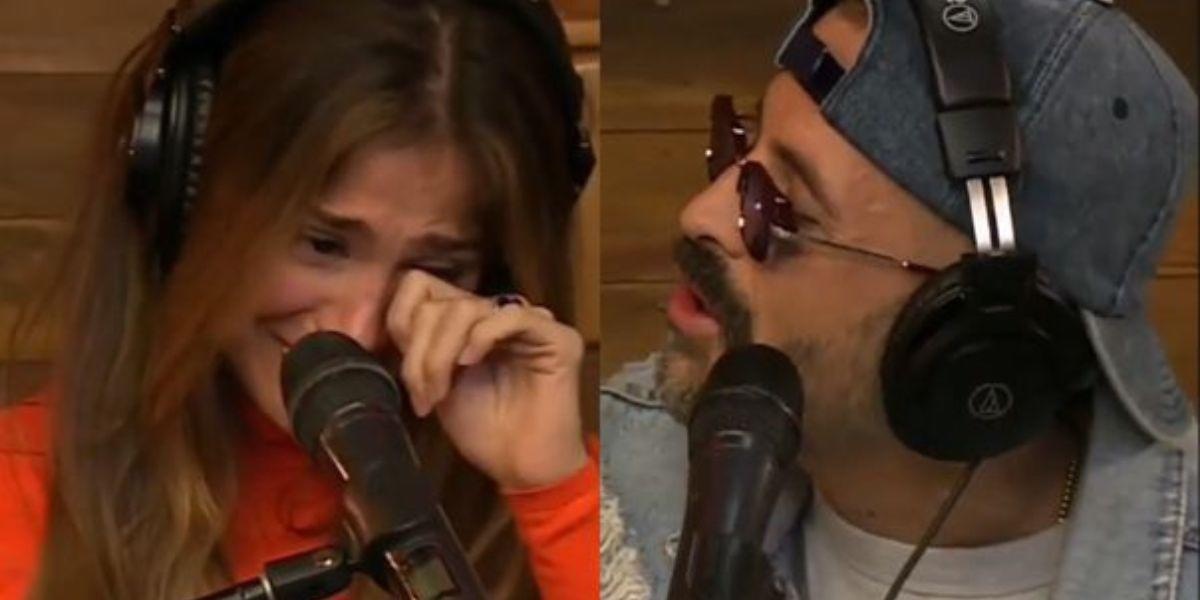Greeicy y Mike Bahía durante entrevista en México (Internet)