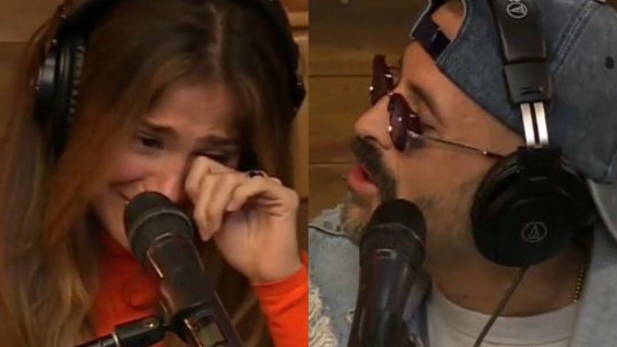 Greeicy y Mike Bahía durante entrevista en México (Internet)