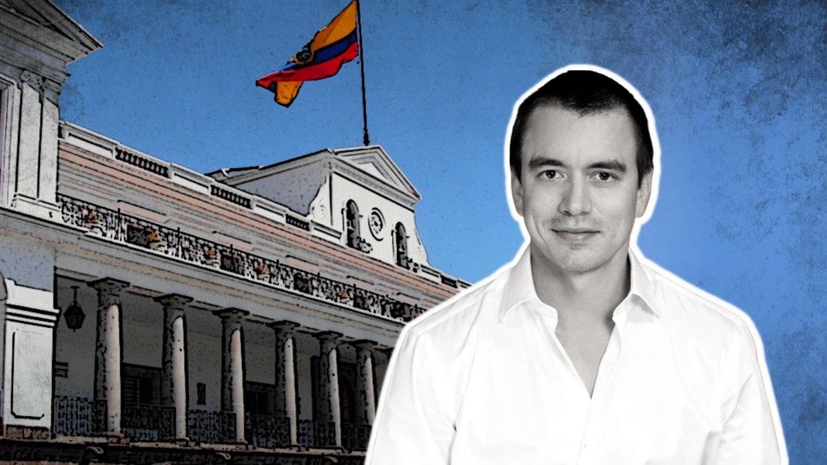 Daniel Noboa Azín es empresario y exlegislador y su dupla es la cuencana Verónica Abad. (Foto: Ecuavisa.)