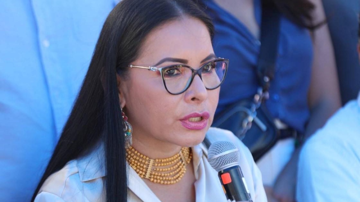 Diana Atamaint, presidenta del Consejo Nacional Electoral (CNE).